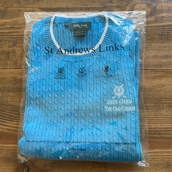 Cable knit crewneck Golf sweater vest Women’s Lg - Picture 5 of 10